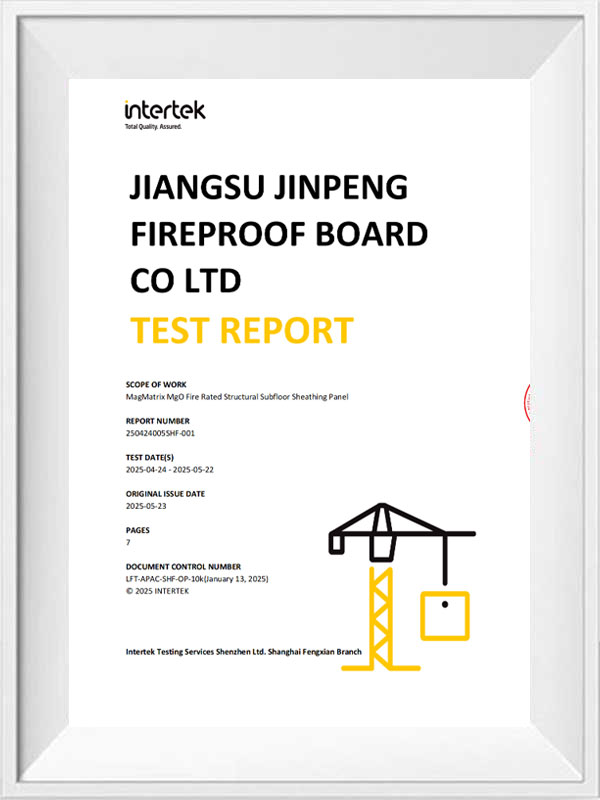 EN13501-1 A1 FL pour le panneau sous-plancher